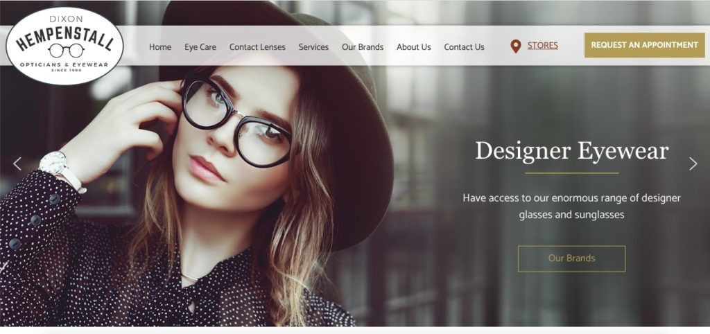 Dixon Hempenstall Opticians Homepage
