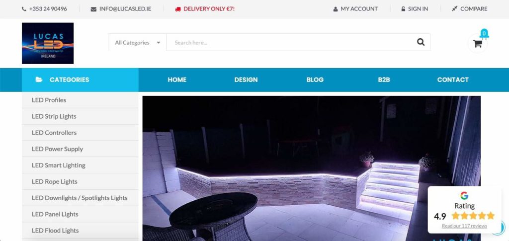 Lucas LED Lighting Specialist Homepage
