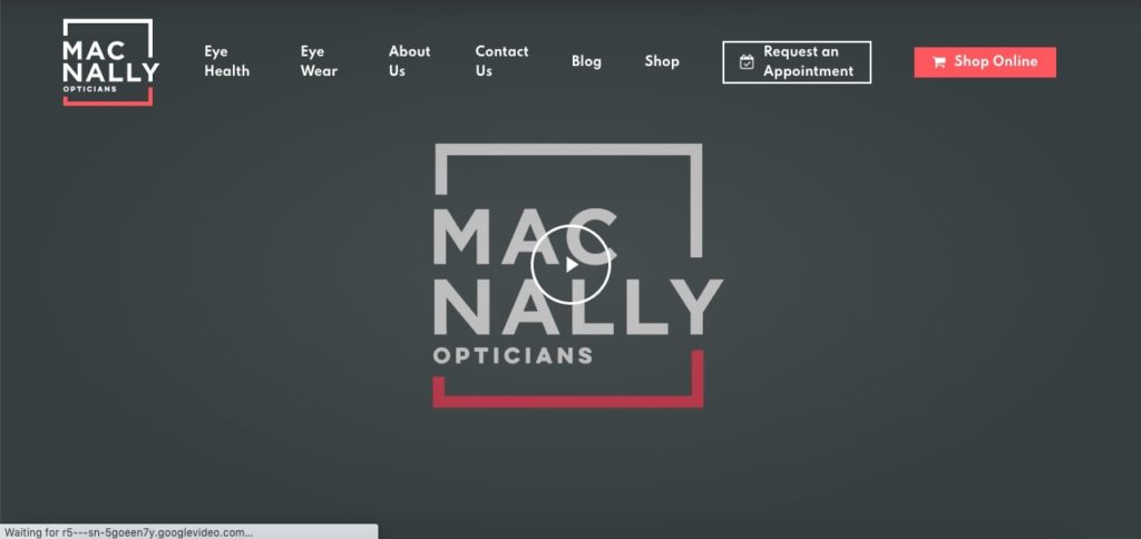 MacNally Optician Homepage
