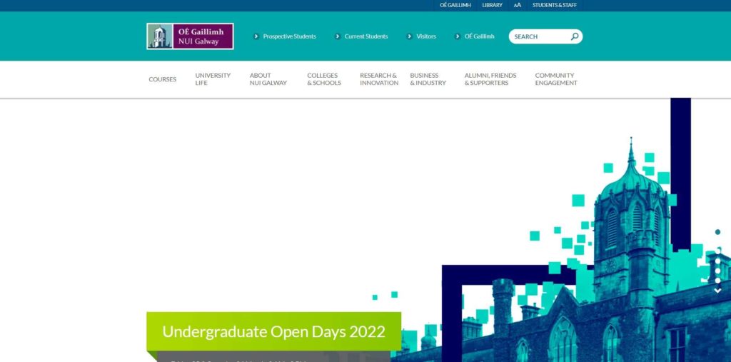 National University of Ireland, Galway's Homepage