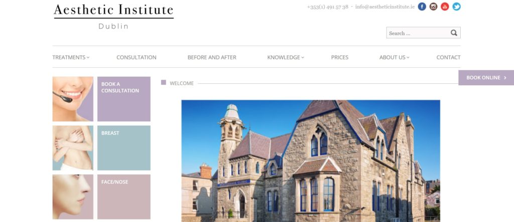 Aesthetic Institute (Akademikliniken)'s Homepage