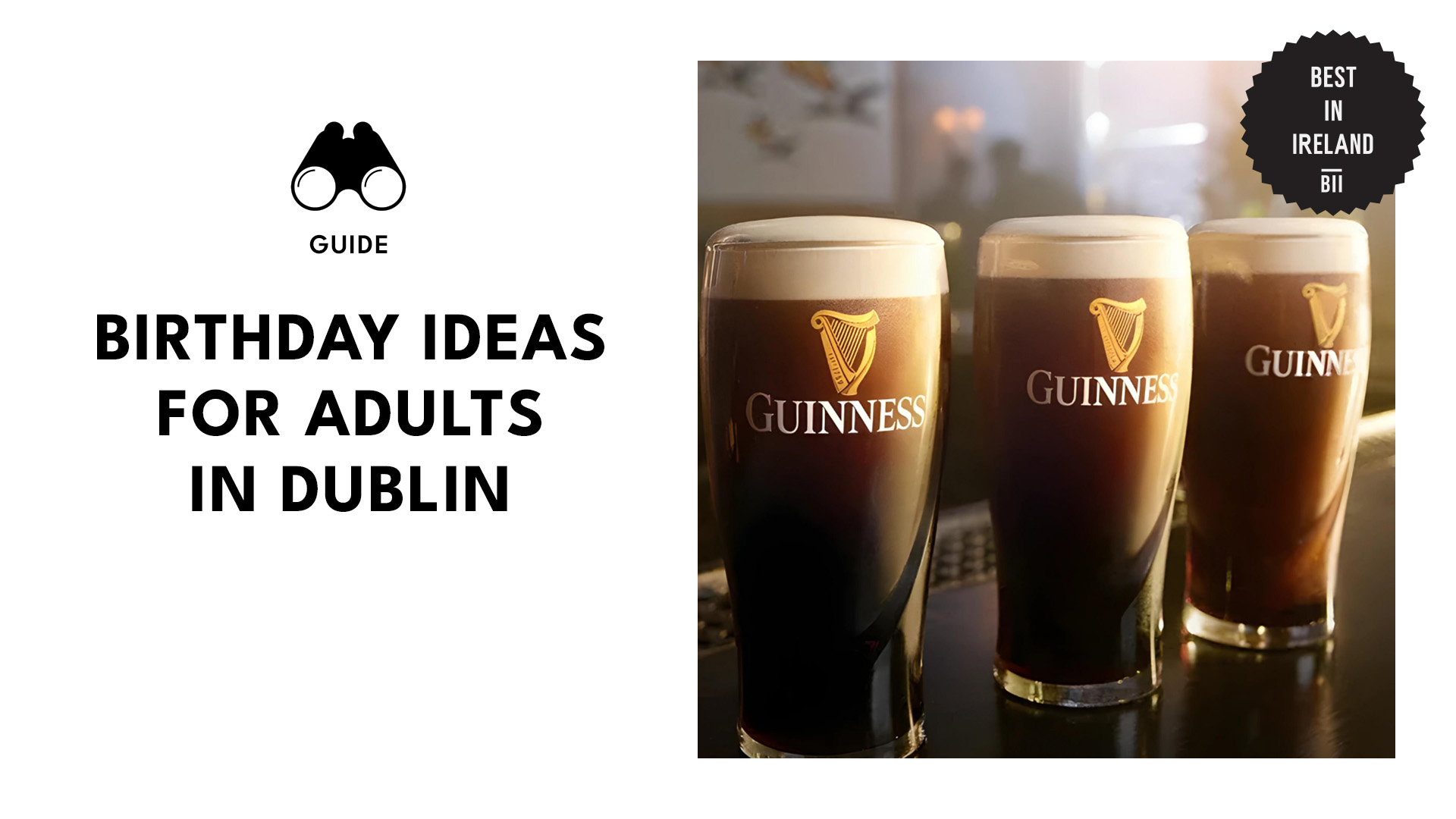 Birthday Ideas For Adults Dublin