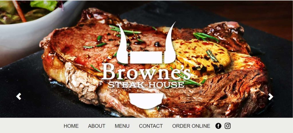 Browne’s Steakhouse's Homepage