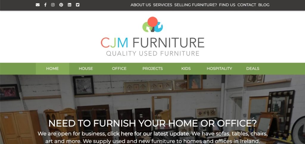 CJM 2nd Hand Furniture's Homepage