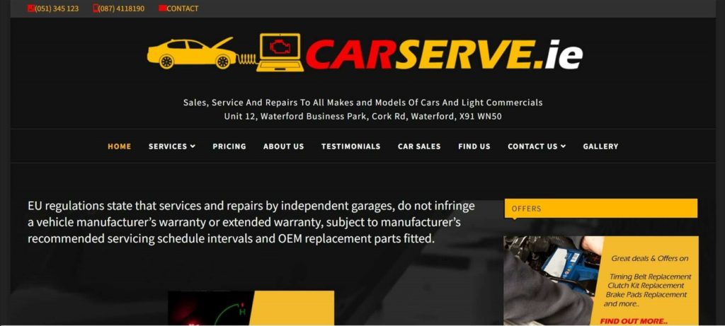 Carserve's Homepage