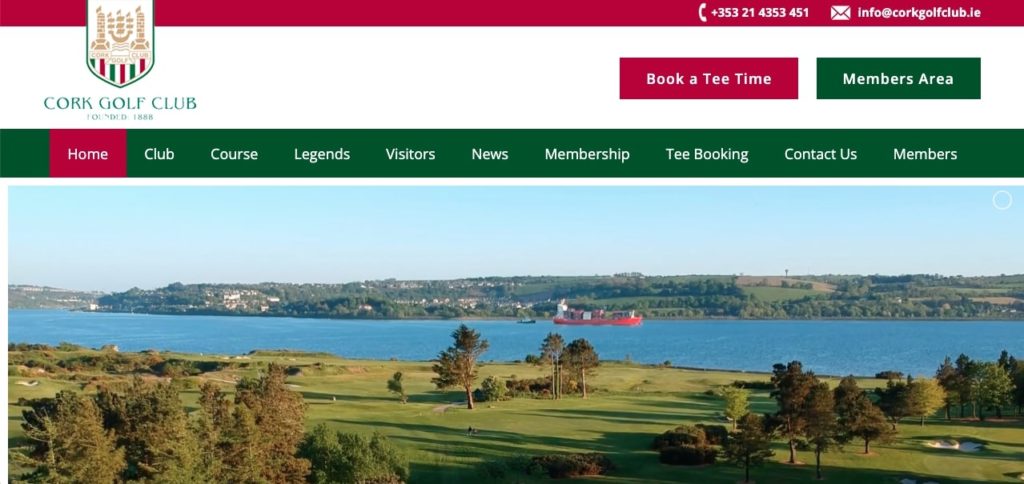 Cork Golf Club's Homepage