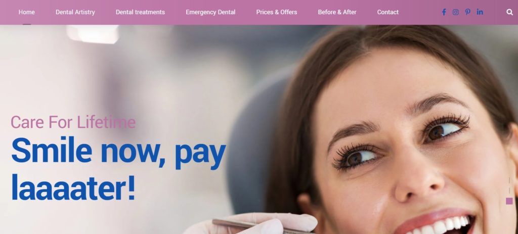 Dental Artistry's Homepage