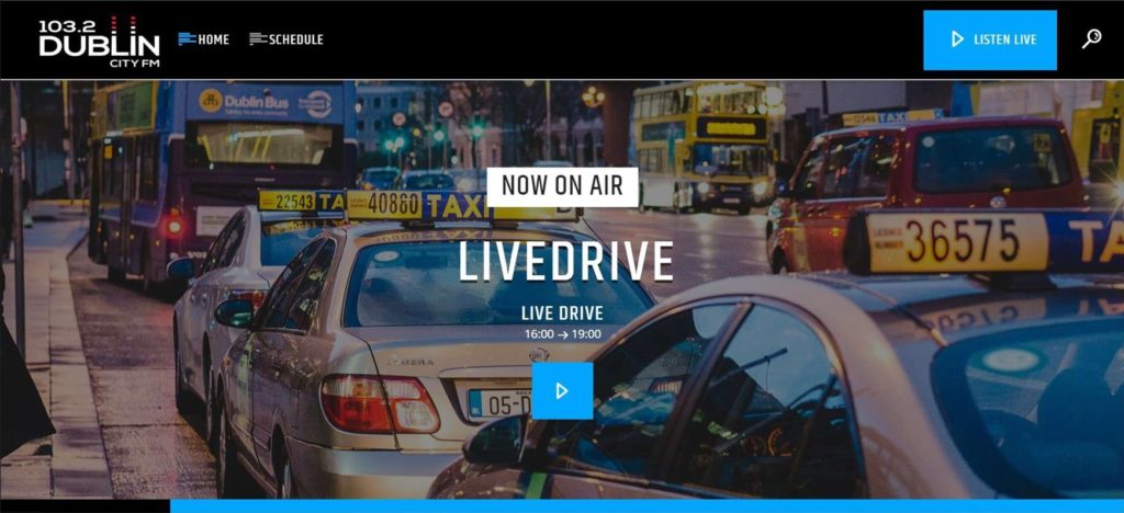 Dublin City FM's Homepage
