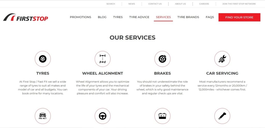 First Stop - Fast Fit's Homepage