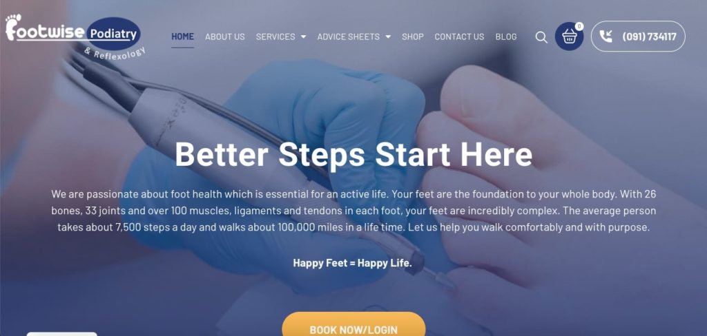 Footwise Podiatry and Reflexology's Homepage