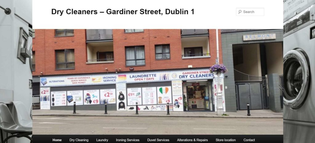 Gardiner Street Dry Cleaners Homepage