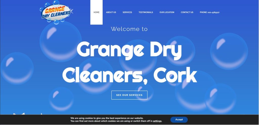 Grange Dry Cleaners Homepage