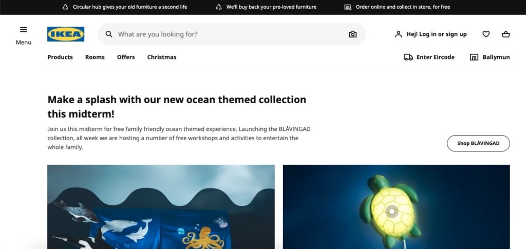 IKEA's Homepage