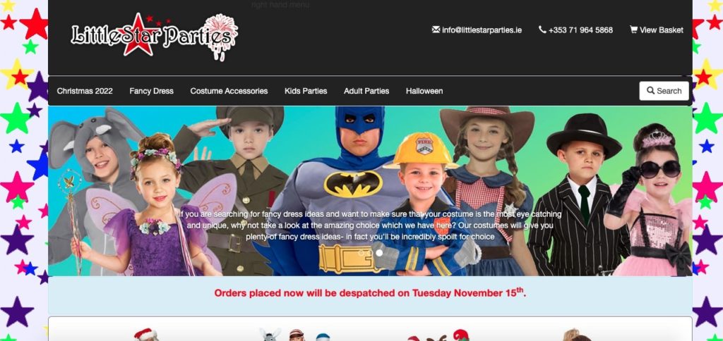 Little Star Parties Homepage