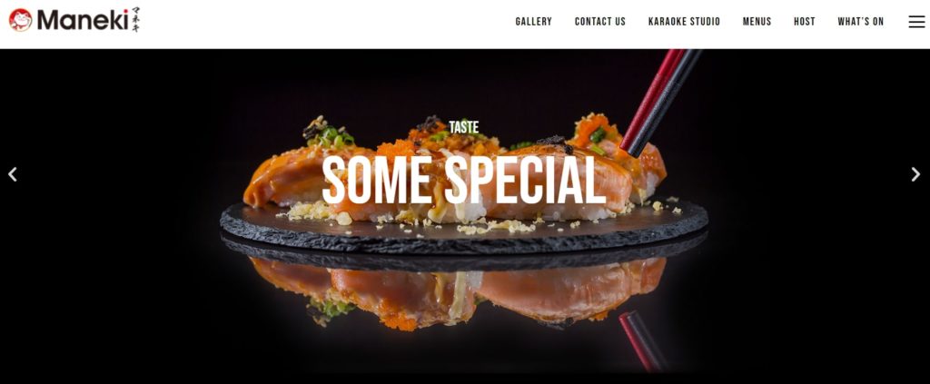 Maneki Japanese Cuisine's Homepage