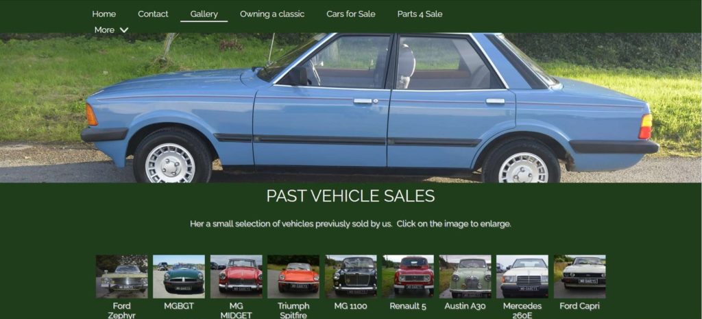 Mr. Darcy's Classic Cars Homepage