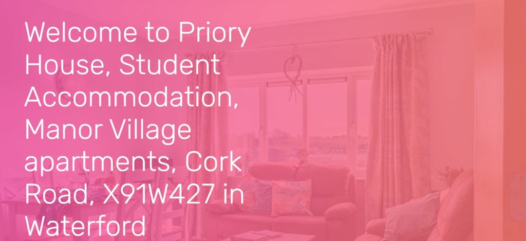 Priory House, Student Accommodation, Manor Village Apartments Homepage