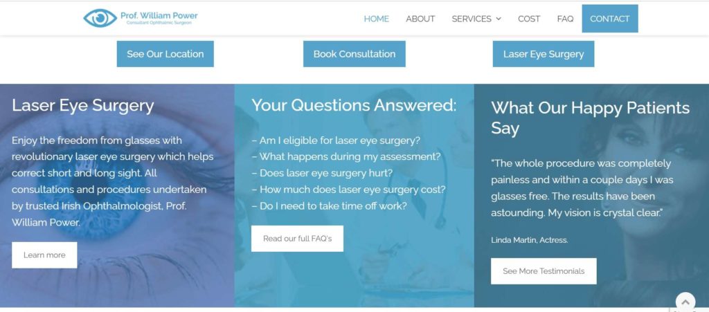 Prof. William Power Laser Eye Surgery's Homepage