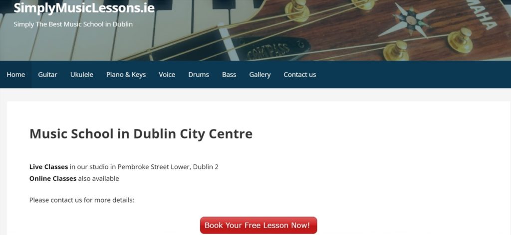 Simply Music Lessons Homepage