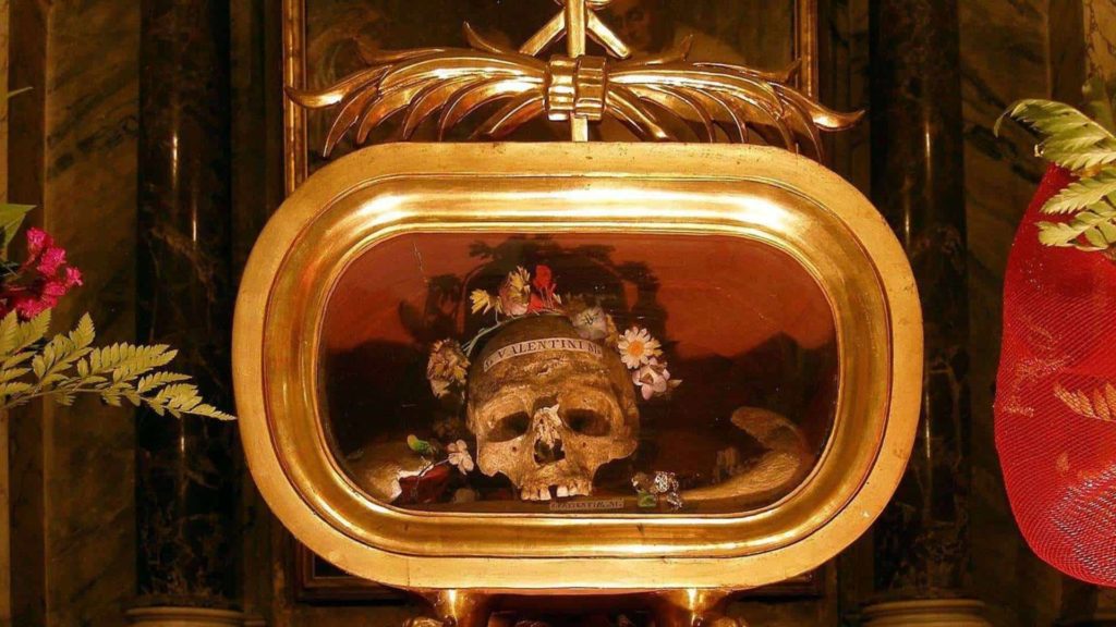 St. Valentine Rests in Dublin