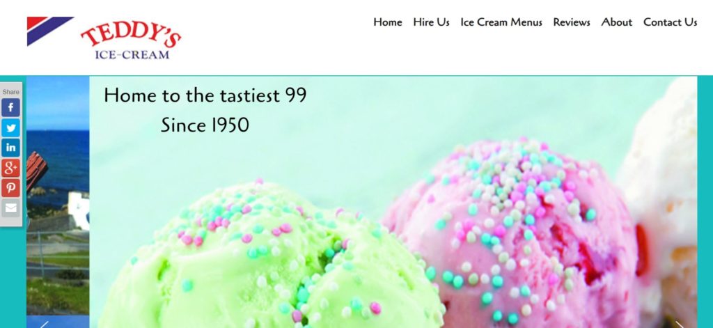 Teddy’s Ice Cream's Homepage