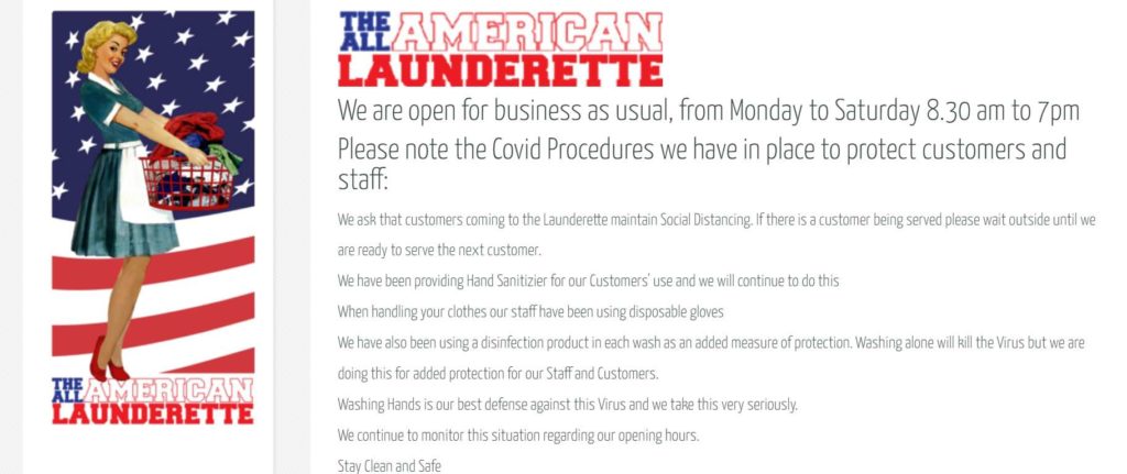 The All American Launderette's Homepage
