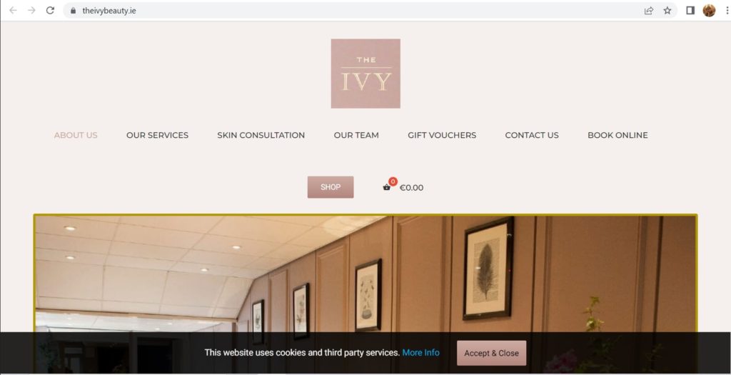 The Ivy Wellness & Beauty's Homepage