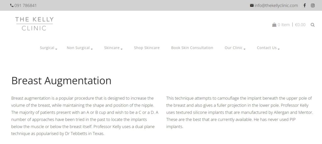The Kelly Clinic's Homepage