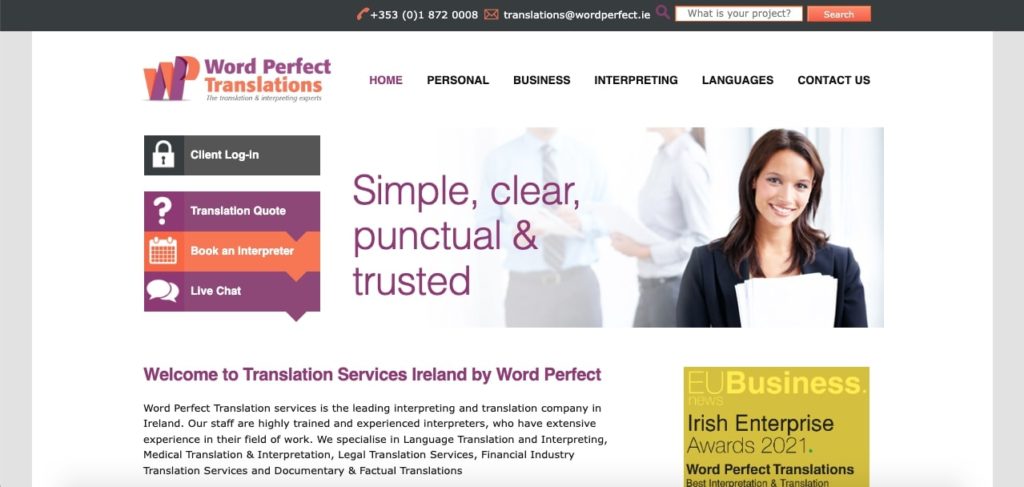 Word Perfect Translation Services