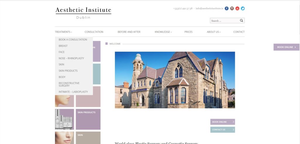 Aesthetic Institute 's Homepage