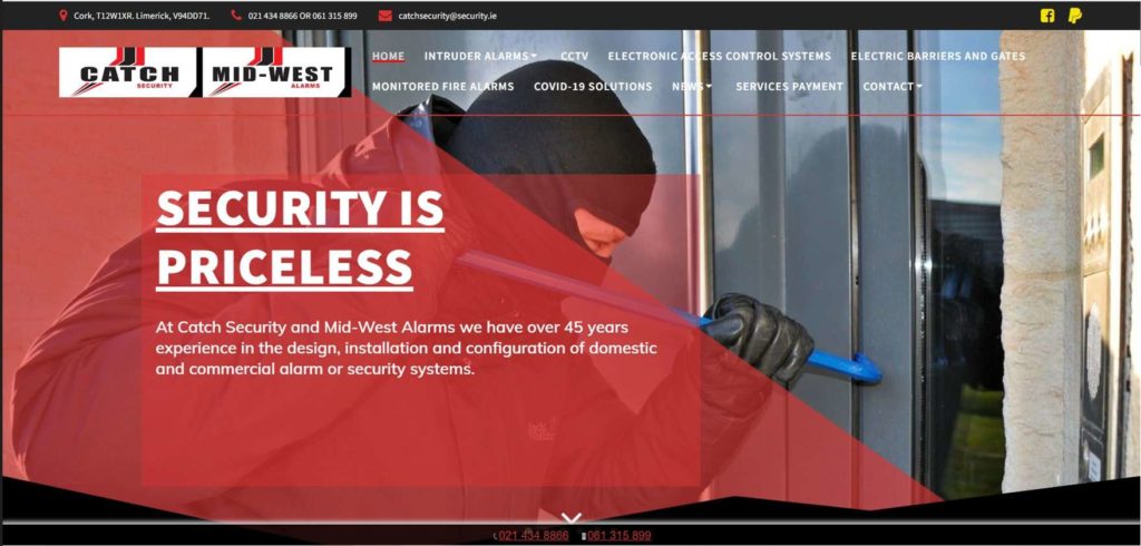 Catch Security Systems Homepage