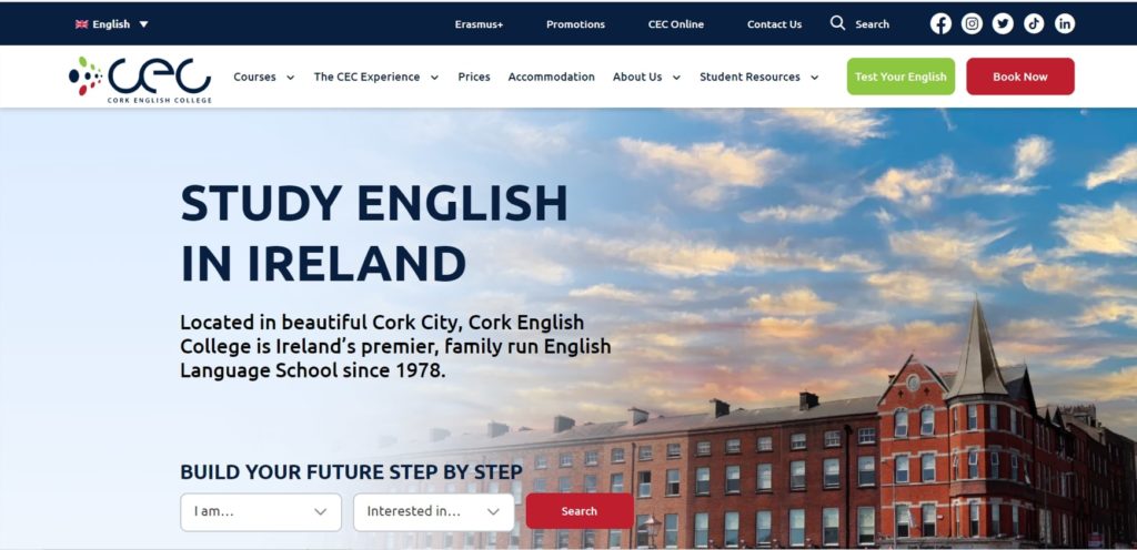 Cork English College's Homepage