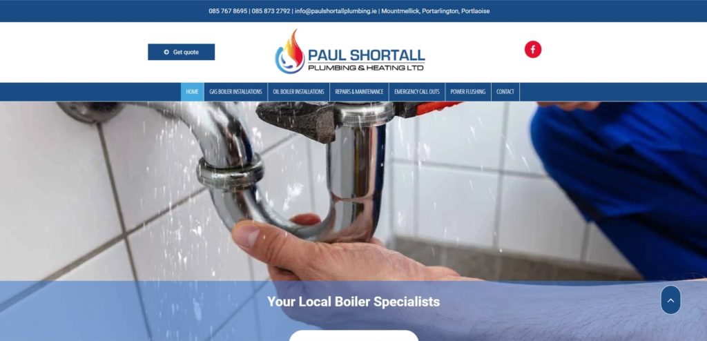 Paul Shortall Plumbing and Heating Ltd. 's Homepage
