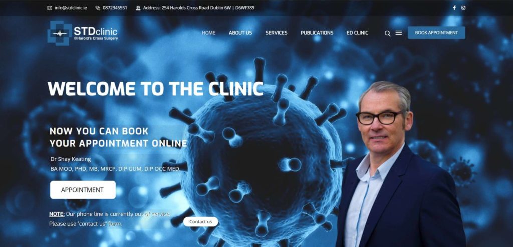 STD Clinic at Harold’s Cross Surgery's Homepage