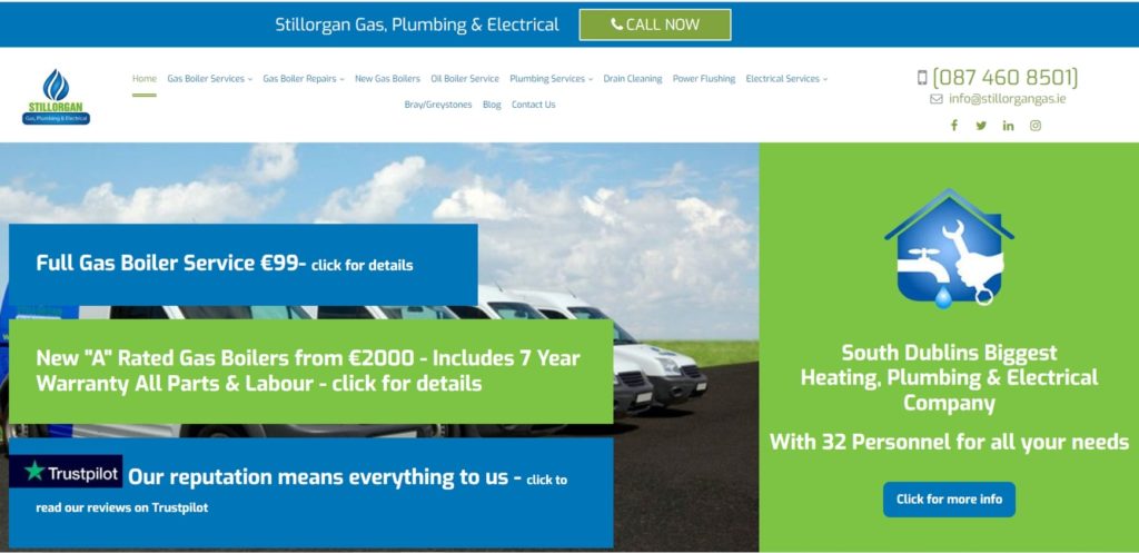 Stillorgan Gas, Plumbing & Electrical's Homepage