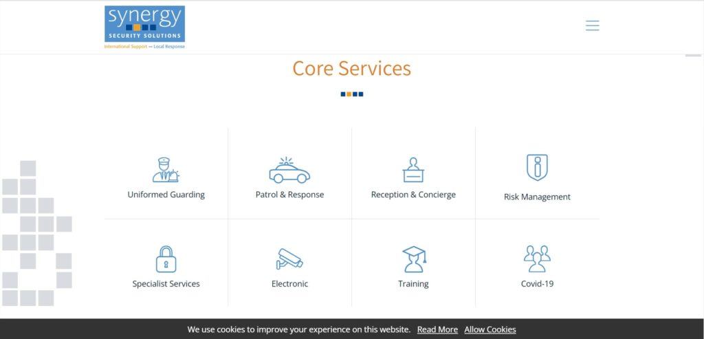 Synergy Security Solutions Homepage