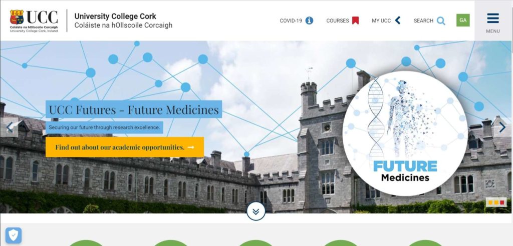 University College Cork's Homepage