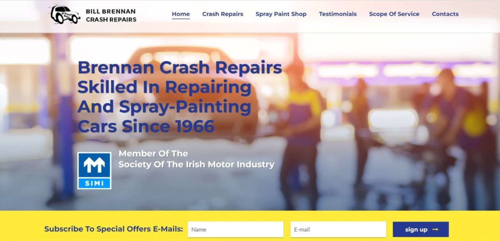 Bill Brennan Crash Repairs Homepage