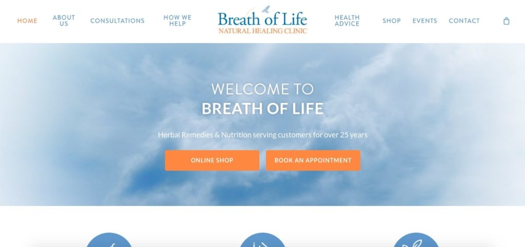 Breath of Life Natural Healing Clinic's Homepage