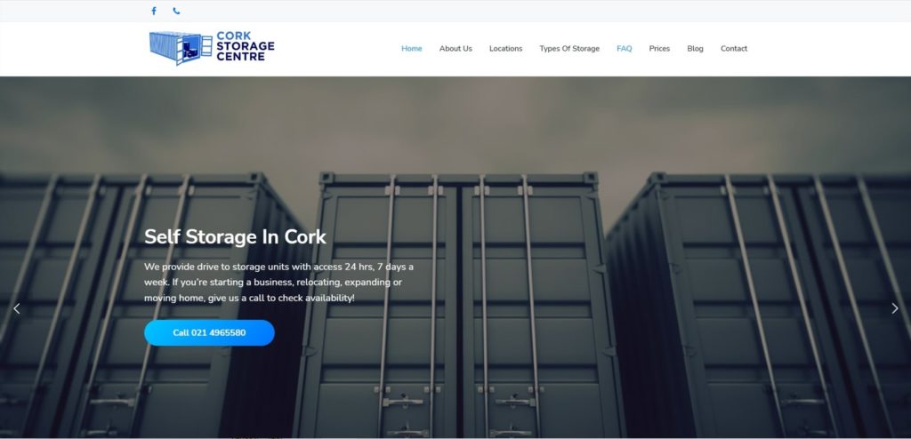 Cork Storage Centre's Homepage
