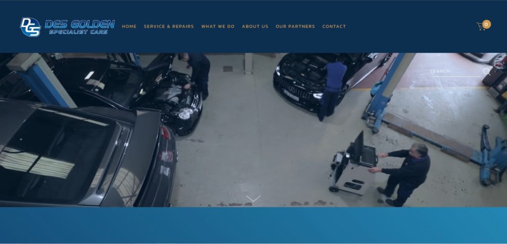 Des Golden Specialist Cars Homepage