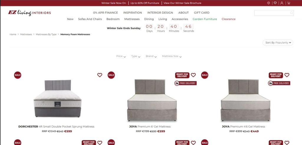 EZ Living Interiors Homepage