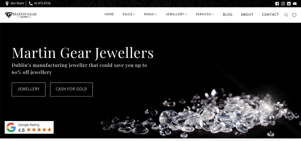 Martin Gear Jewellers Homepage