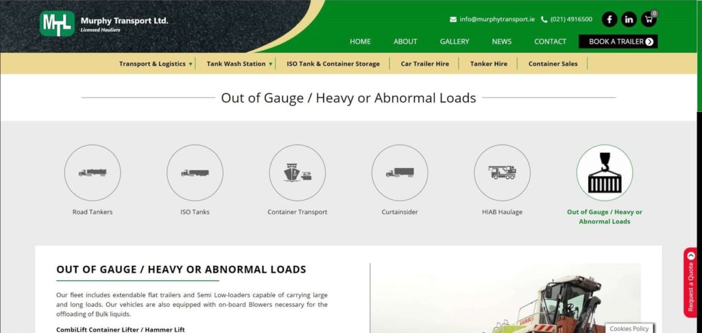 Murphy Transport Ltd. 's Homepage