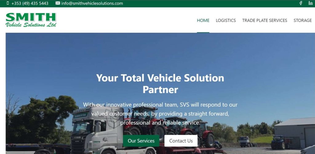 Smith Vehicle Solutions Ltd.'s Homepage