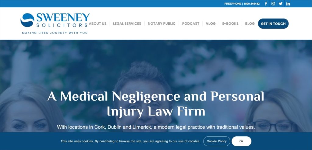 Sweeney Solicitors Homepage