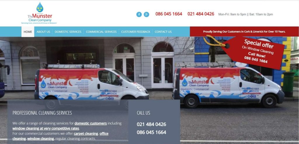 The Munster Clean Company's Homepage