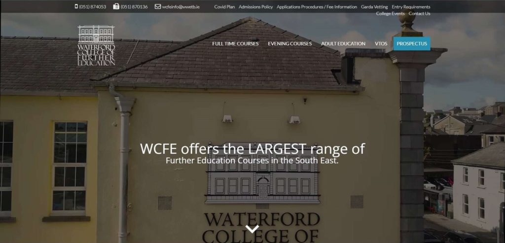 Waterford College of Further Education's Homepage
