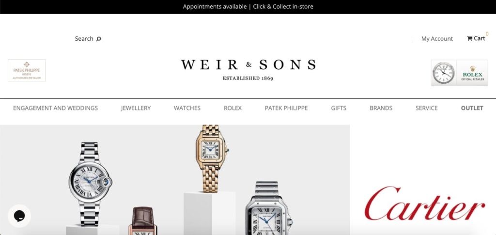 Weir & Sons Homepage