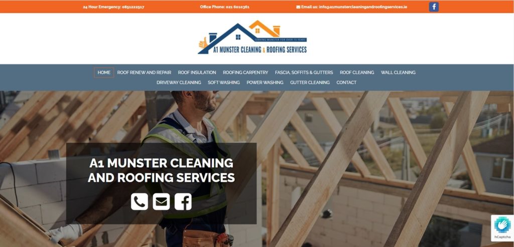 A1 Munster Cleaning and Roofing Services Homepage